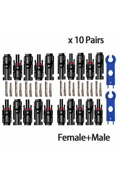 Choice 10 Pairs 2 Spanner 10 Pairs Connector Or With 1pair Spanner Connected Solar Panel Connectors Male &