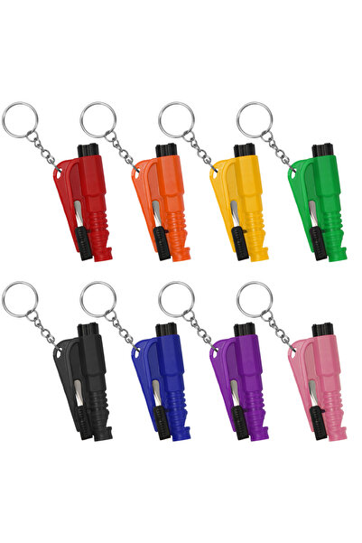 Choice CJ795030-NM0007A 8 قطع من أداة كسر نوافذ السيارة وسلسلة المفاتيح 3 في ...