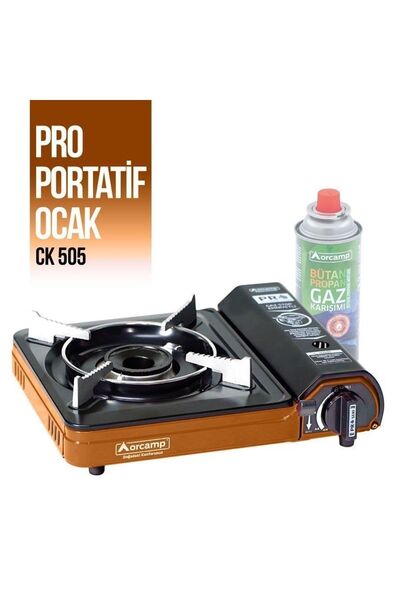 Orcamp TEKLİ PORTATİF OCAK KÖŞELİ TURUNCU CK-505/T