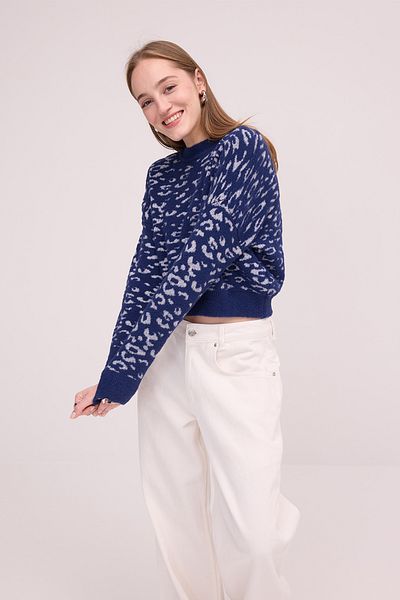 Addax Crew Neck Soft Textured Knitwear Sweater K3385-A6