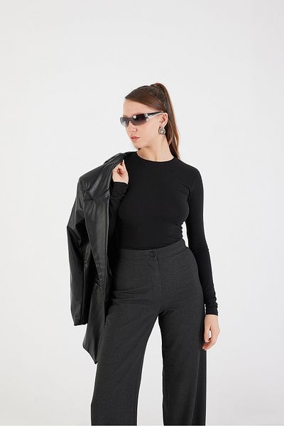 Addax B1496-dk2 Model Crew Neck Basic Μπλούζα