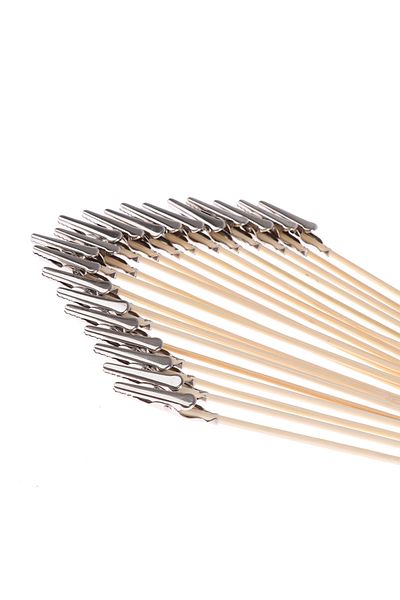 Choice 20Pcs Wood And Metal Painting Stand Alligator Clip Stick Modeling Tool for Airbrush Model Part