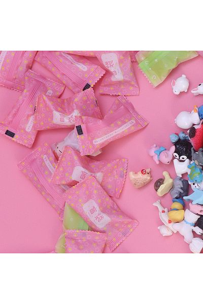 Choice 40pcs Food Randomly 5-50pcs Cute Mini Simulation Animal Blind Box Toys Action Surprise Tide Play Fig