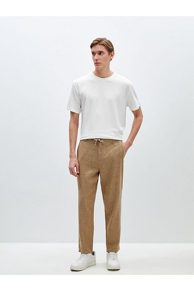 LC Waikiki Slim Fit Linen Blended Men's Trousers