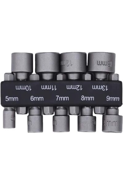 Choice1 9 قطع 9/14 قطعة مفتاح ربط سداسي داخلي قوي بمقبض سداسي ومفك براغي ومقبس تمديد