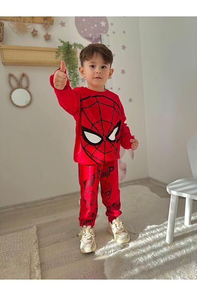 öykümgaleria Boy's 2 Thread Seasonal Bottom Top Set