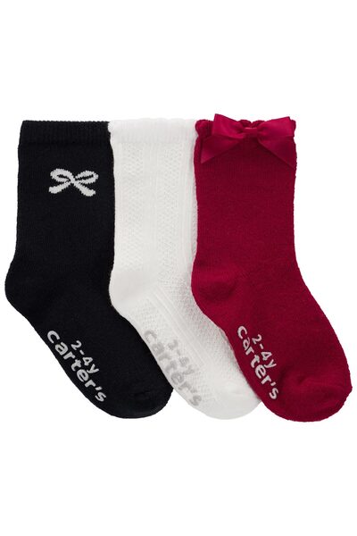 Carter's مجموعة جوارب للفتيات الصغيرات مكونة من 3 قطع