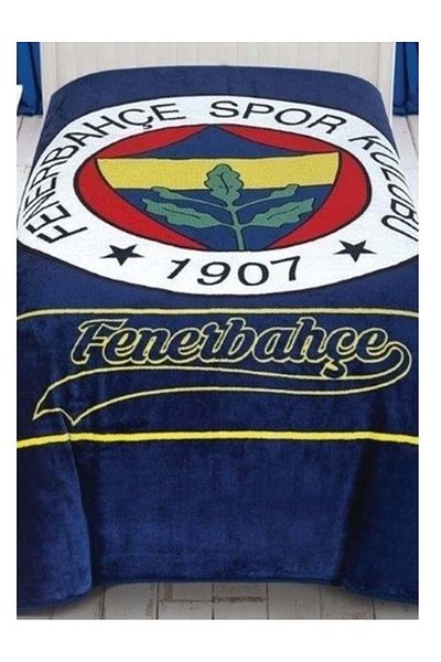 Taç Crown Fan Licensed Single Blanket (160X220) - Fenerbahçe Striped