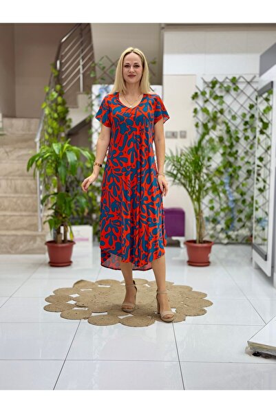 Punta Otantik FD17083 Viskon Frida Elbise