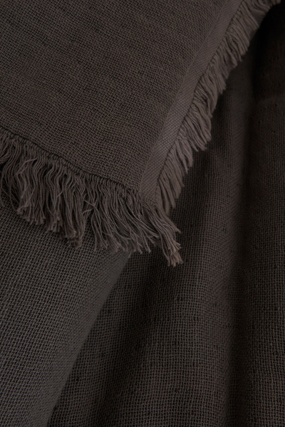 Karaca Home Lily Gray Blanket - 100% Cotton Baby Textile