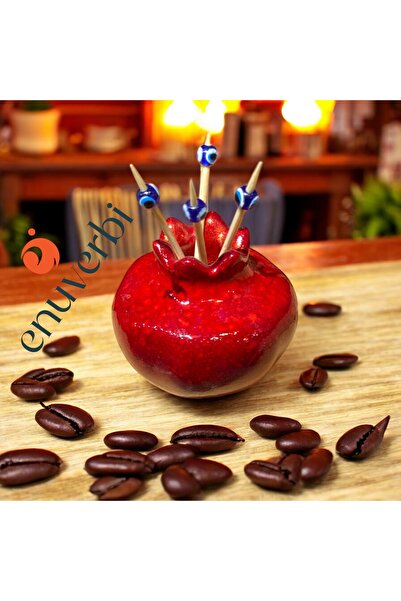 Enuverbi Dekoratif Polyester Masaüstü Nar Kürdanlık