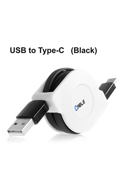 Choice كابل شحن ومزامنة بيانات محمول بطول 1.8 متر من USB إلى Type-C (أسود) له...