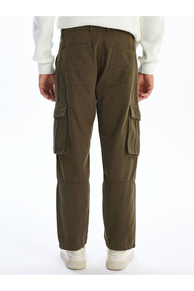 LC Waikiki Khaki Standard Fit Gabardine Men's Cargo Pants