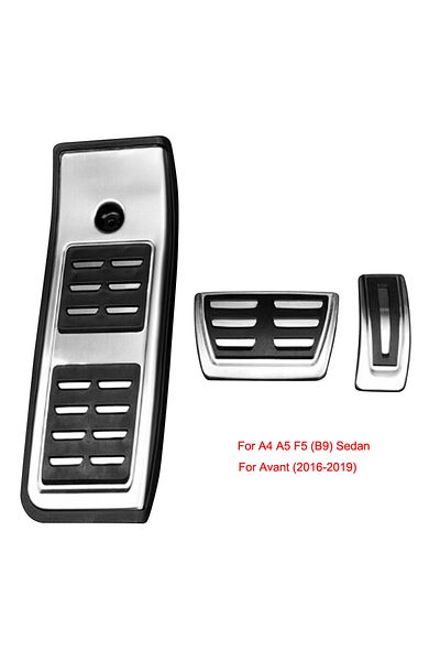 Choice For At 3pcs Car Styling Stainless Steel Punch-free Pedal Modified Throttle Brake Pedal For Audi A4l