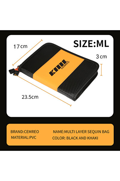 Choice محفظة طُعم كبيرة السعة من ML، حقيبة دوارة متينة لتخزين الطُعم، حقيبة ح...