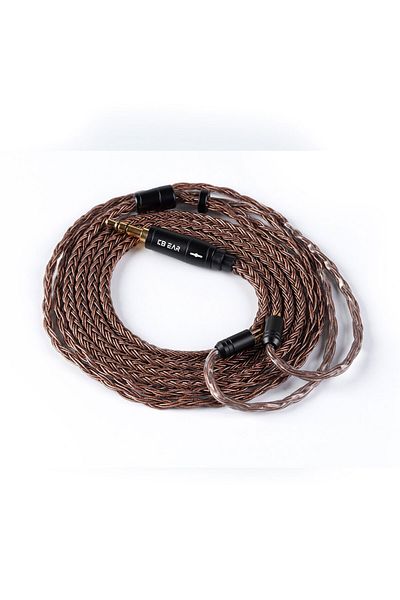 KBEAR 2pin3.5 16 Core Pure Copper Wired Earphone Cable 2pin/mmcx/qdc Earbuds Connector Use For Kz Ed