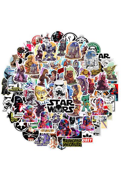 Choice 100pcs 50/100pcs Disney Cool Star Wars Cartoon Sticker Diy Diary Laptop Luggage Skateboard Graffiti