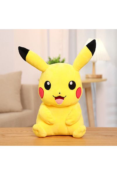 Choice 25cm L 9.8inch Pokemon Pikachu Pokemon Kawaii Pikachu Stuffed Toys Cartoon & Cute Plush Dolls Throw