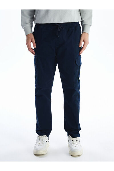 LC Waikiki Navy Blue Standard Fit Men's Cargo Pants