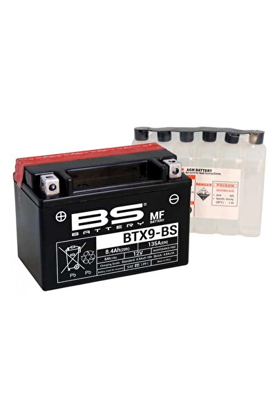 Genel Markalar BS AKÜ BTX9-BS 12V8AH 2008-2012 Kawasaki Ninja 250R