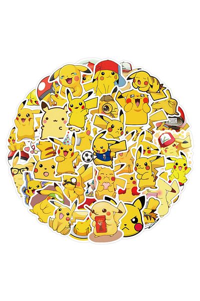 Choice 60pcs 10/30/60pcs Pokemon Cute Pikachu Stickers For Kids Diy Skateboard Notebook Bicycle Laptop Suit