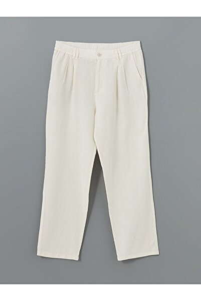 LC Waikiki Standard Pattern Linen Blended Men's Trousers