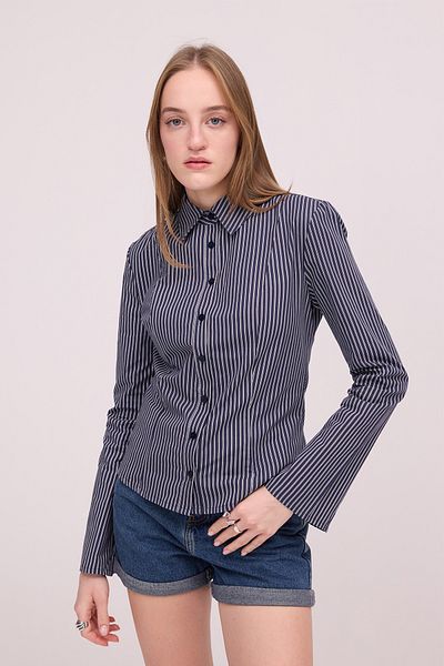 Addax Striped Buttoned Shirt - G16810-Y6