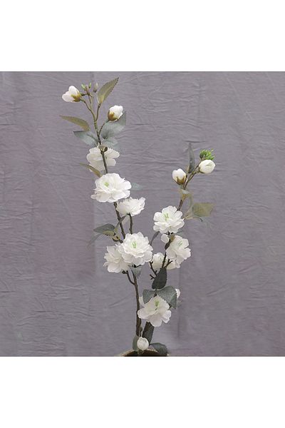 Choice White 90cm High Quality Artificial Flower Long Branch Silk Camellia Family Vase Arrangement Wedding