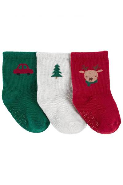 Carter's مجموعة جوارب للأطفال الرضع مكونة من 3 قطع