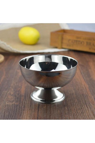 Choice Low Ice Cream Cups Salad Bowl Stainless Steel Bowl Dessert Fruit Plate Snack Dish