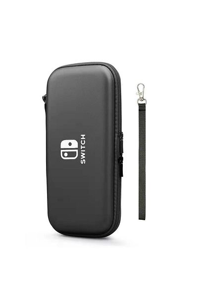 Choice Black Data Frog Carry Case Compatible With Nintendo Switch Oled Console Protective Case Storage Bag