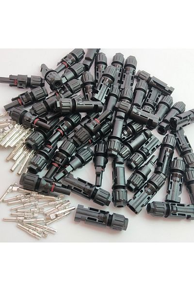 Choice 10 Pairs 5 10 20 50 80 100 Pairs Solar Pv Connector Male And Female 1000vdc 30a Solar Panel Branch C