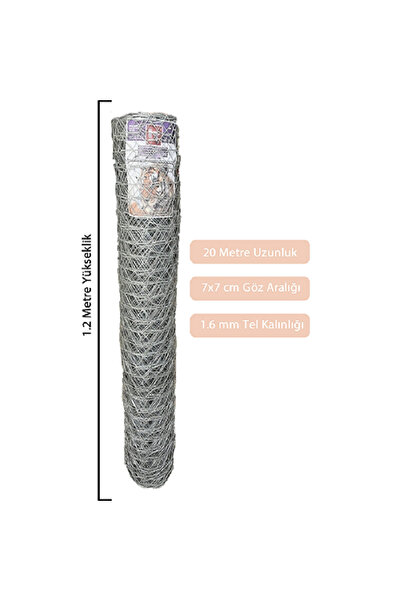 Hastel 120 cm x 20 Metre Bahçe Tel Örgü Bahçe Çiti Bahçe Teli Çevirme Teli 1....