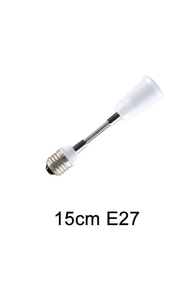 Choice 15cm E27 To E27 Flexible E27 To E27 Bulb Socket Extender E27 Lamp Rotating Base Lamp Holder 6/9/15/2