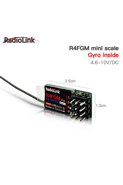 YSIDO Original Radiolink 2.4GH R7FG R8FG R4FGM R6FG R6F Receiver Gyro for RC Car Boat Work for Transmit...