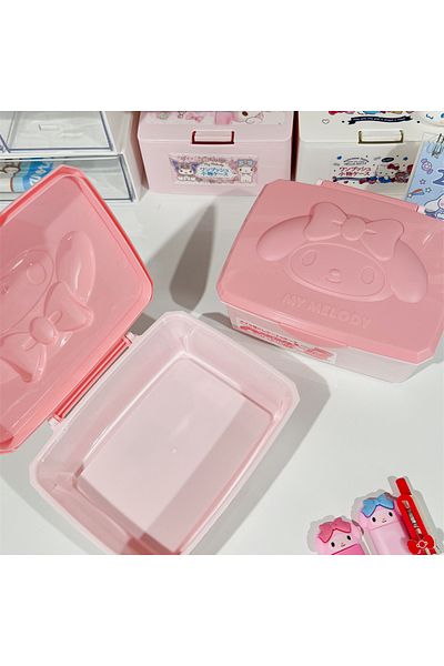 Choice Melody Sanrio Hello Kitty Portable Rectangular Box Melody Cotton Swabs Cotton Pads Stickers Band-aid
