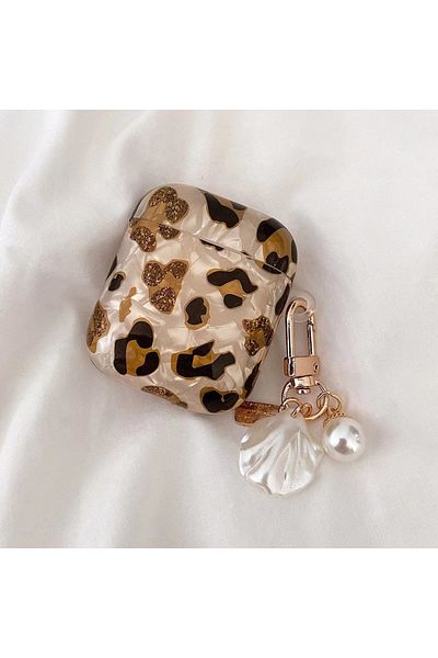 Choice For Airpods1 2 Beike Pearl Earphone Cases For Airpods Pro 2 Leopard Pendant Headphone Protective Cov