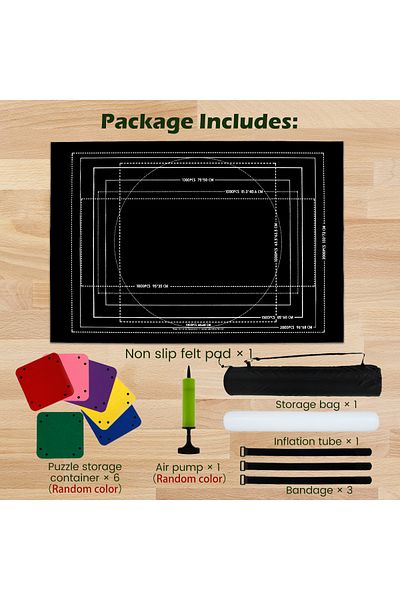 Choice Puzzle Mat 13pcs Puzzle Mat Keeps Neat And Orderly With Non-slip Bottom Puzzle Auxiliary Line Felt P