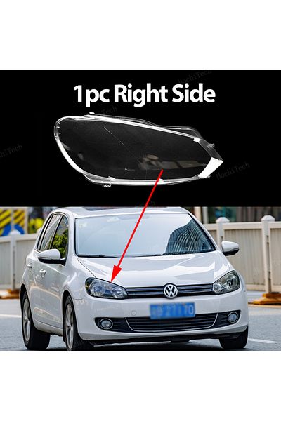 Choice 1pc Right Side Car Front Headlight Lens Covers For Volkswagen Vw Golf 6 Mk6 Gti R 2010-2014 Transpar