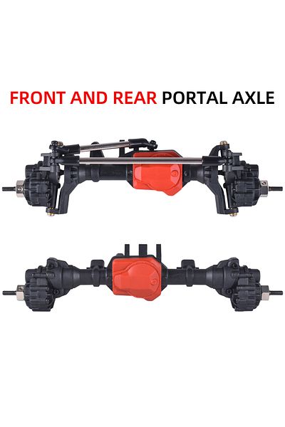 Choice Front And Rear Axles Austarhobby Front And Rear Portal Axles For Rc Traxxas Trx4 1/10 Rock Crawler C