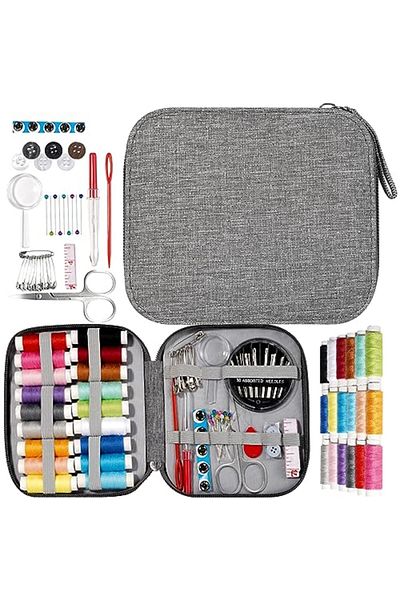 Choice Grey 1 Set Sewing Kit Essential Sewing Supplies For Small Repairs Basic Needle And Thread Kit