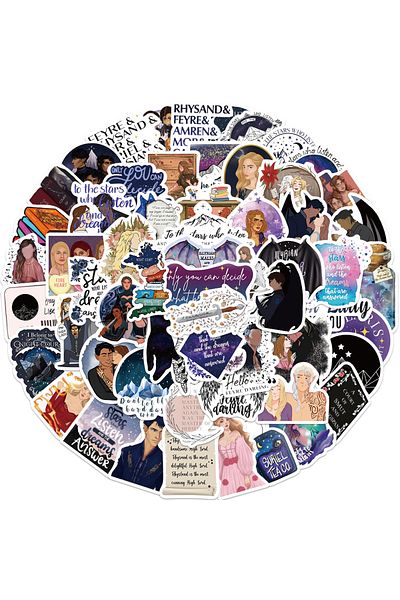 Choice 60pcs 60pcs Acotar Merchandise Cartoon Graffiti Stickers Laptop Motorcycle Phone Luggage Guitar Note