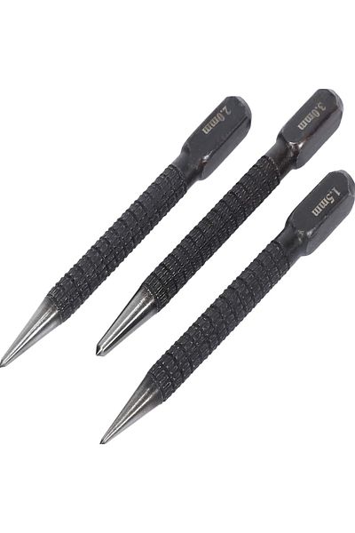 NIUXIANG 3 Pcs 3pcs High-carbon Steel Center Punch Set, Non-slip Center Pin Punch Used For Drilling Of Alloy