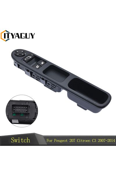ITYAGUY 6554QC Car Electric Power Window Control Switch For Peugeot 207 Citroen C3 Picasso 2007-2014 Regu...