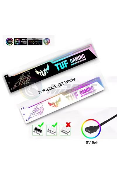 Choice Black Tuf Gpu Holder 5v Rgb Vga Support 3090 3080 4090 Graphics Card Bracket 5v 3pin Aura Sync Mod G