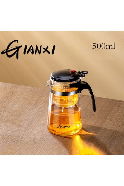 Choice 500ml GIANXI 500ML Transparent Glass Teapot For Tea Household Coffee Kettle With Lid Coffee And Tea