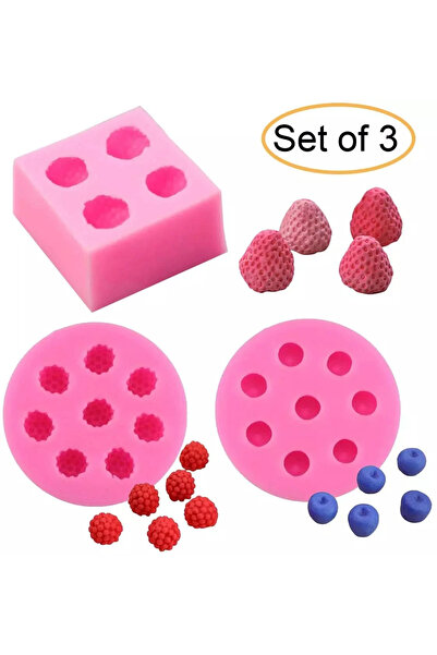 Choice مجموعة من 3 قطع من قوالب الشموع ثلاثية الأبعاد على شكل قطعة صغيرة من ا...