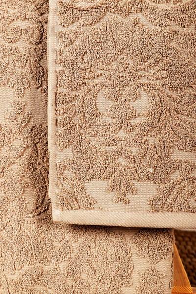 Mira Home 2-комплект жакардового рушника для ванної кімнати з візерунком