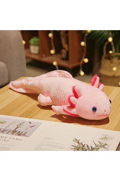 Choice 45cm Pink 45cm Kawaii Colorful Newt Plush Toy Stuffed Cute Axolotl Salamander Fuzzy Plush Fish Appea