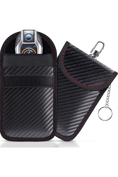 Choice Black Faraday Bag For Key Fob, Faraday Cage Protector, Car Rfid Signal Blocking Key Fob Protector, D